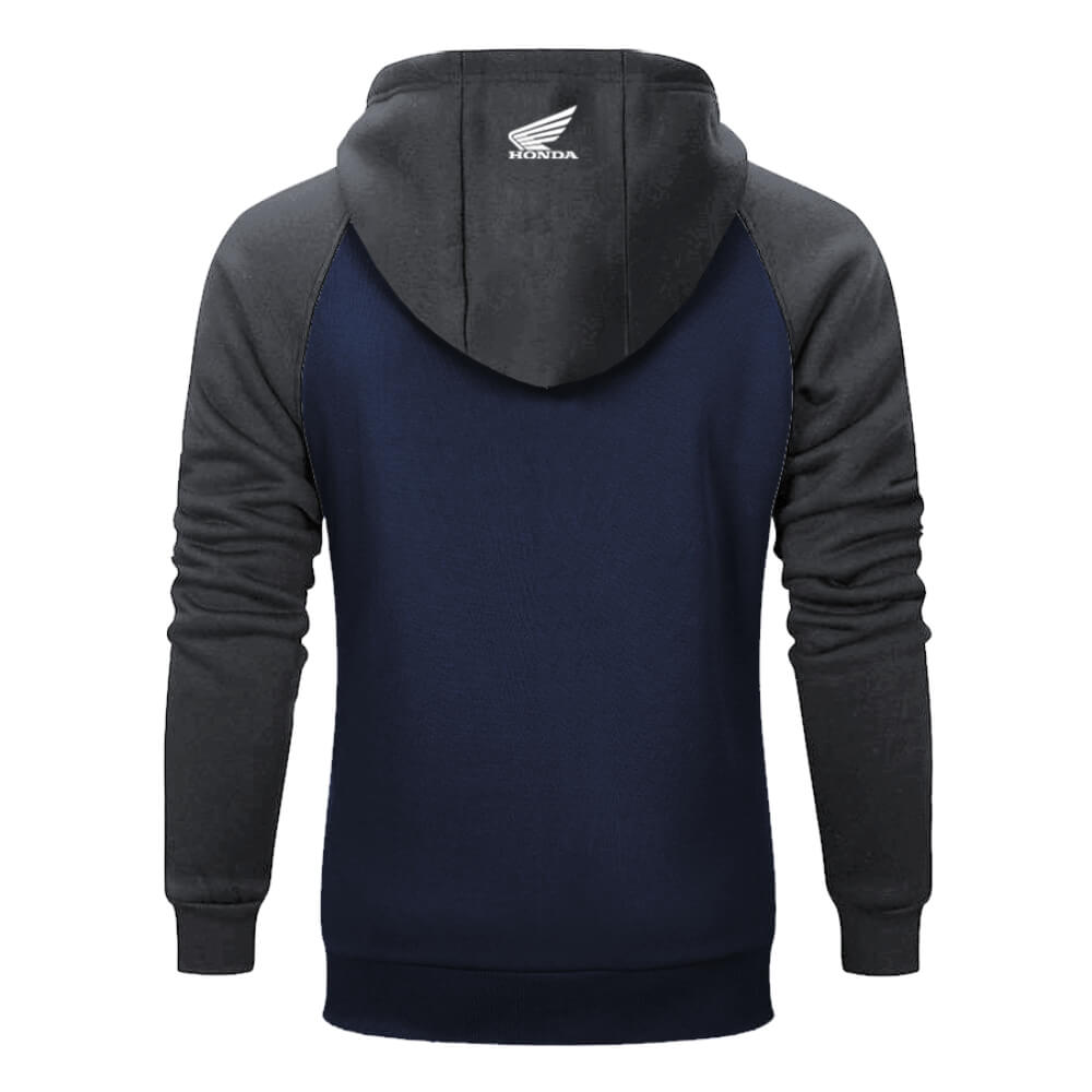 Honda Making Legends Hoodie Blue / Grey | Rear | Honda Direct