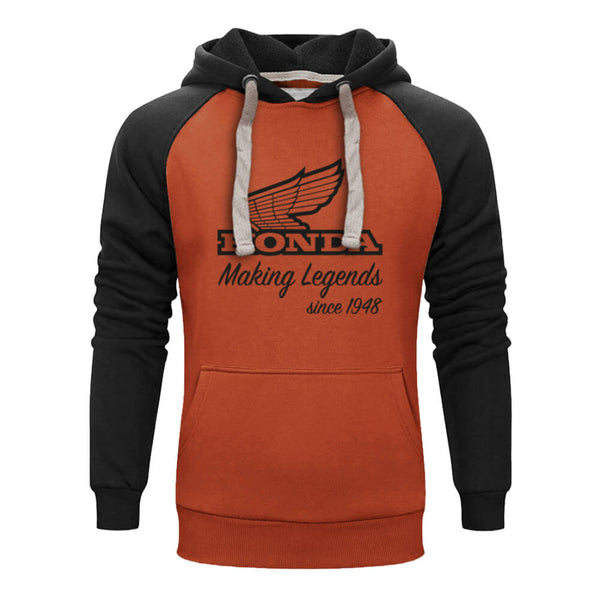Honda Making Legends Hoodie Orange Black Honda Direct