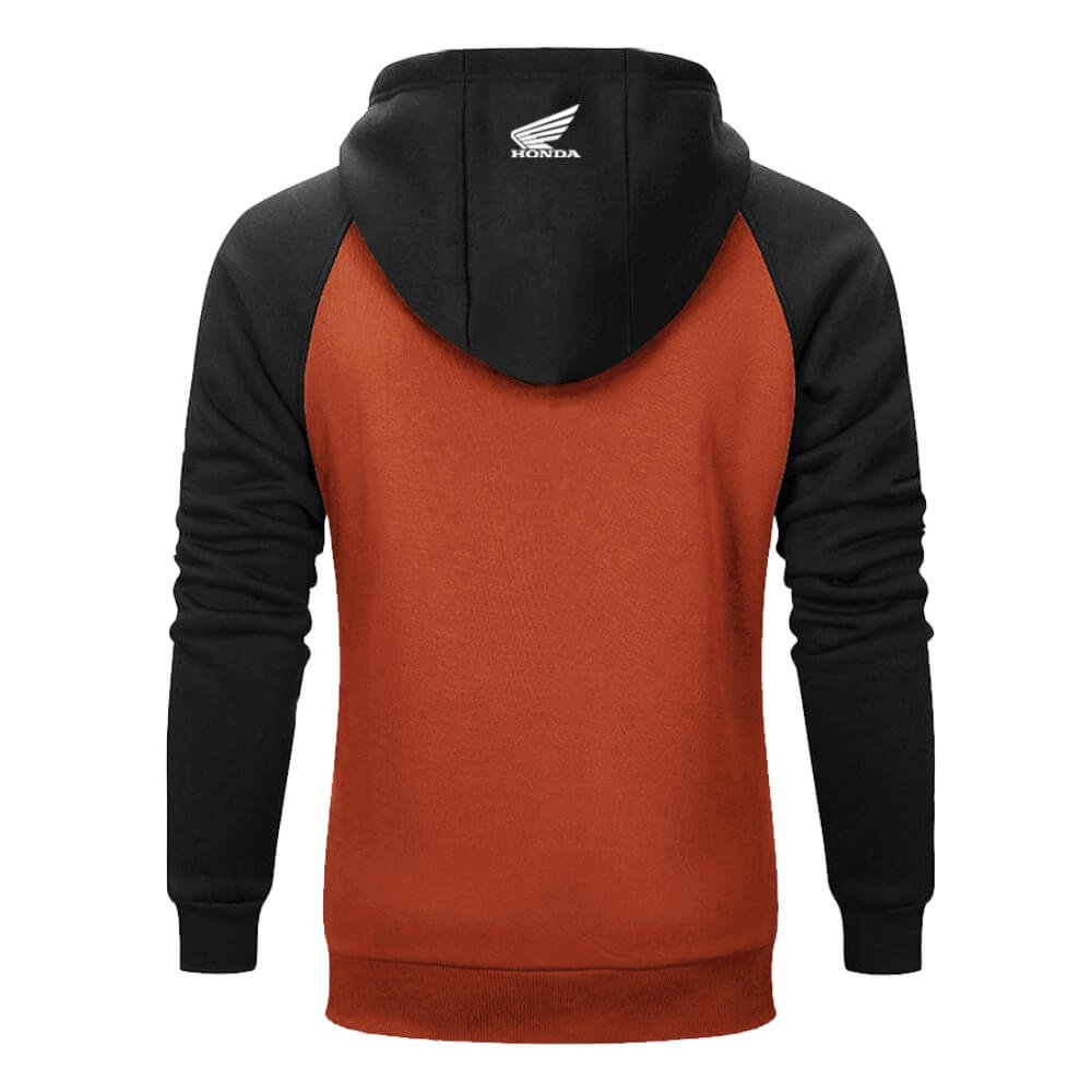 Honda Making Legends Hoodie Orange / Black | Rear | Honda Direct