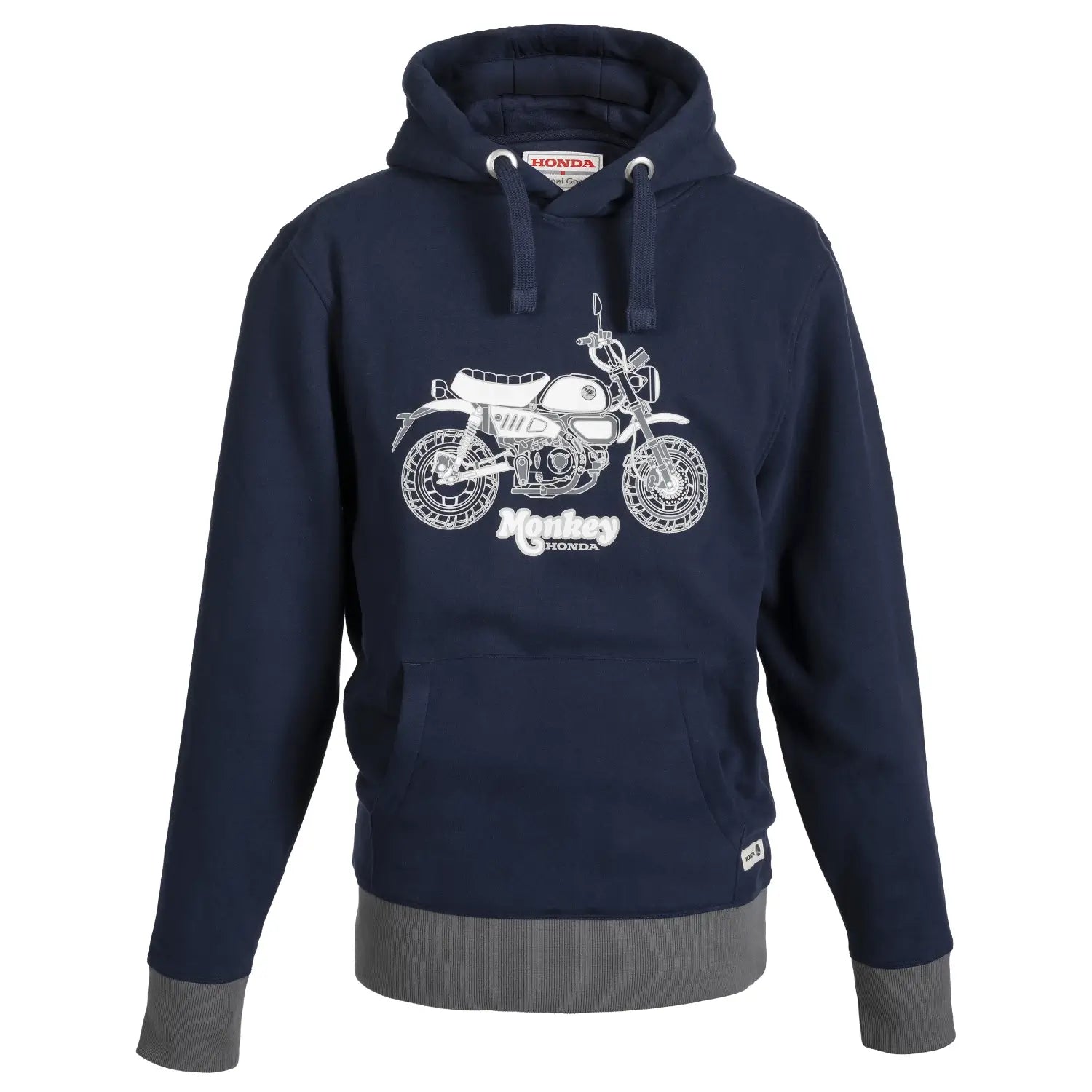 Honda Monkey Hoodie Blue | Front | Honda Direct