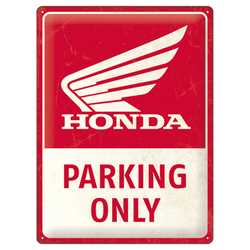 Honda Motorcycles Parking Only Tin Sign | Honda Direct