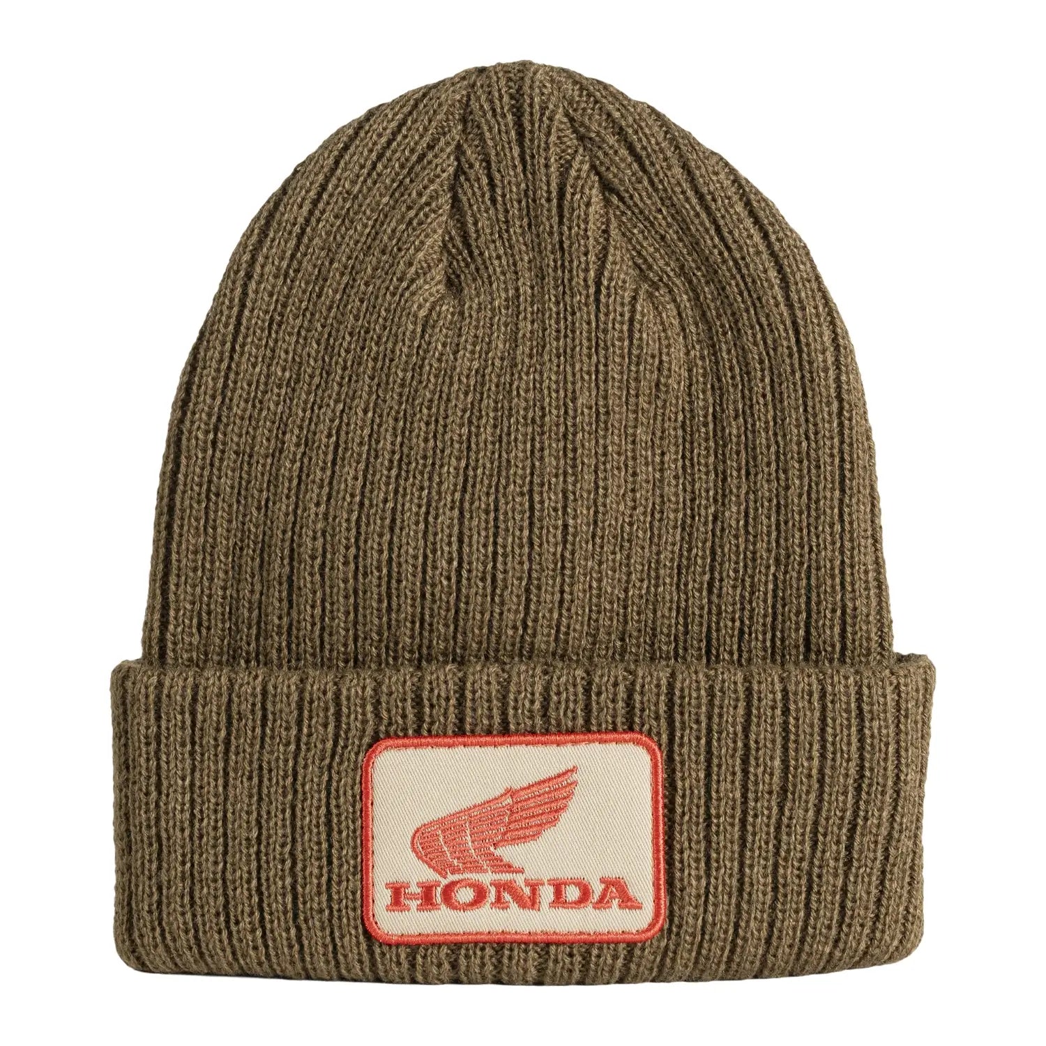 Honda Patch Beanie Sand | Front | Honda Direct