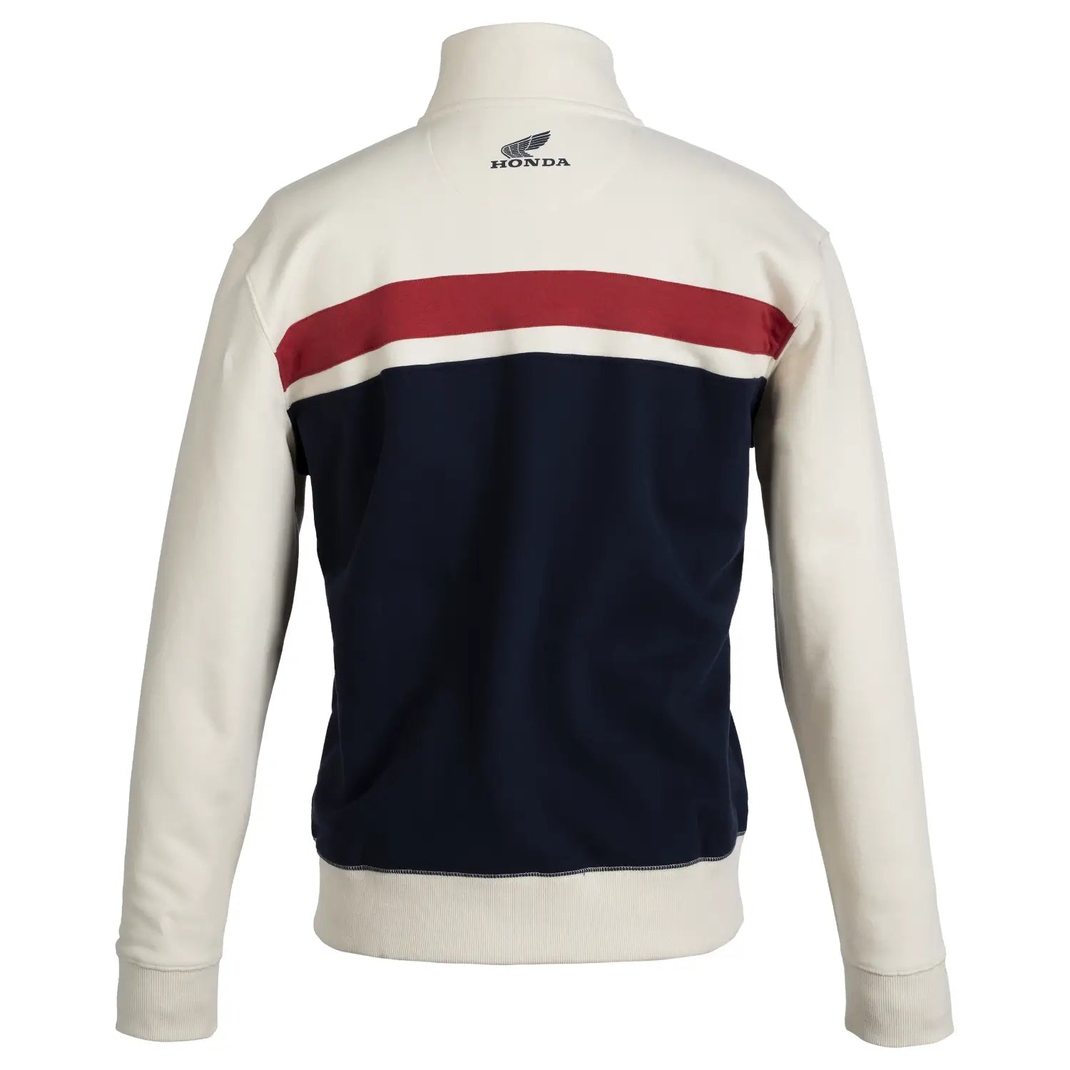Honda Quarter Zip Sweatshirt Tri-Colour | Rear | Honda Direct