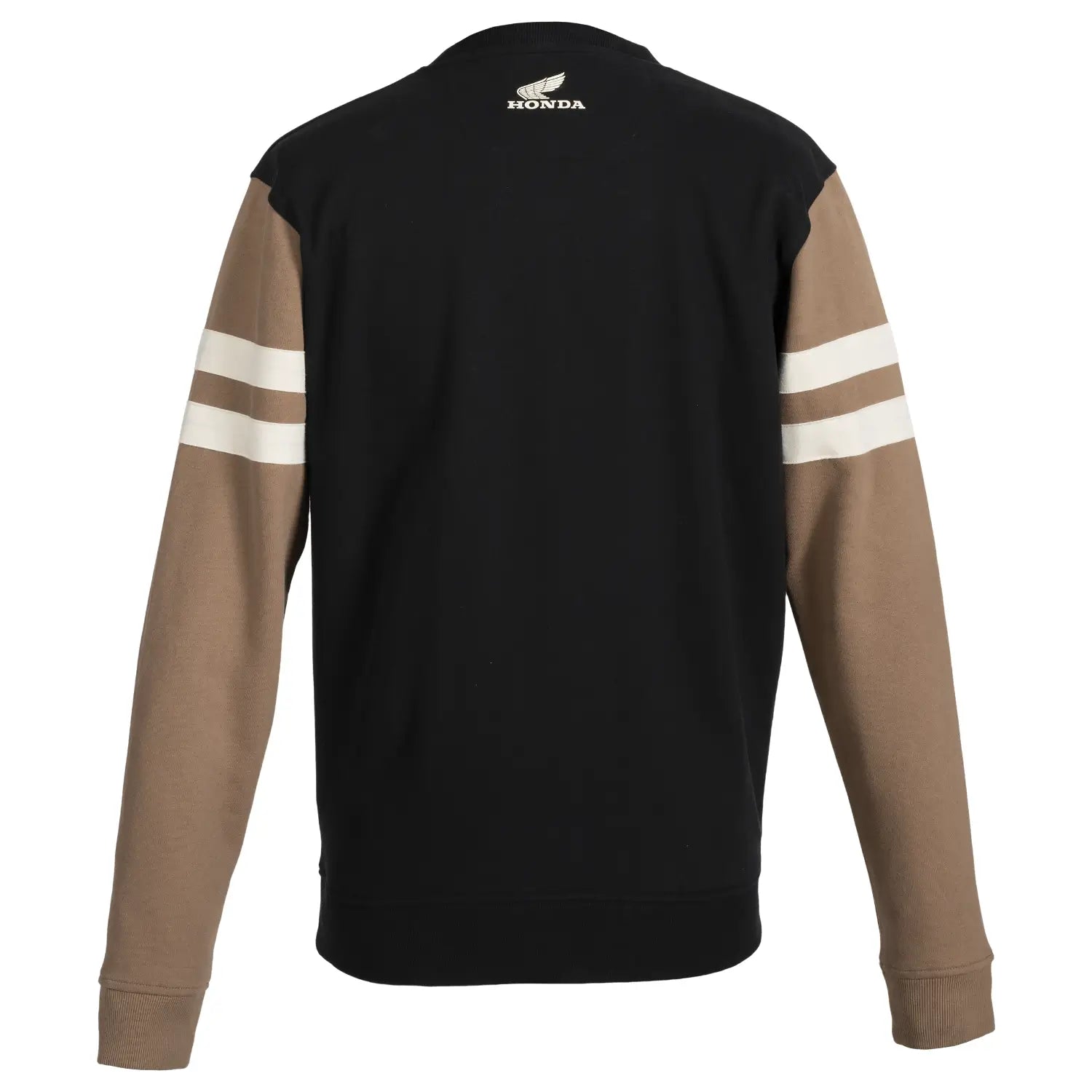 Honda Stripes Crewneck Black / Sand | Rear | Honda Direct
