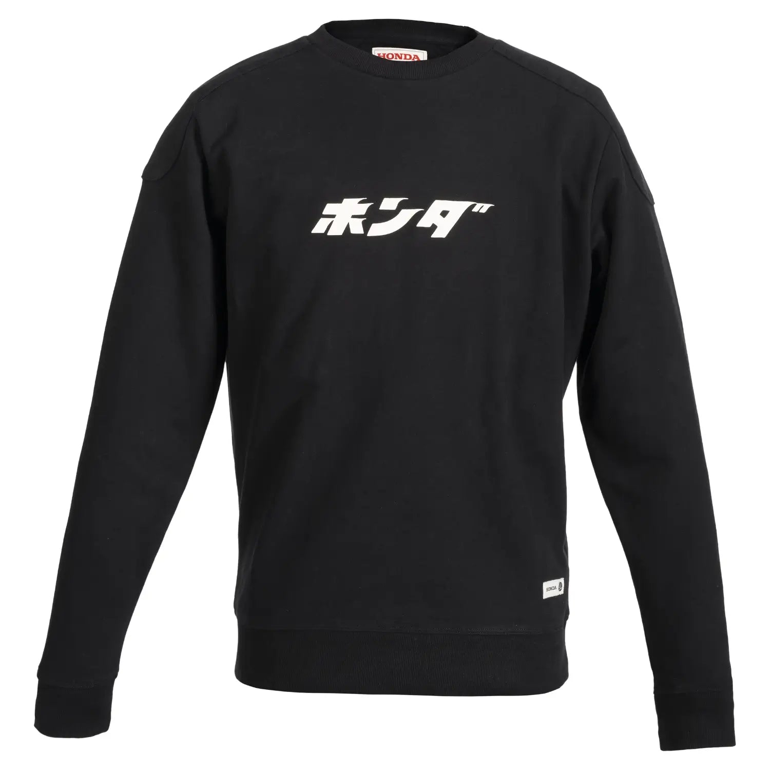 Honda Stripes Japanese Logo Crewneck Black | Front | Honda Direct