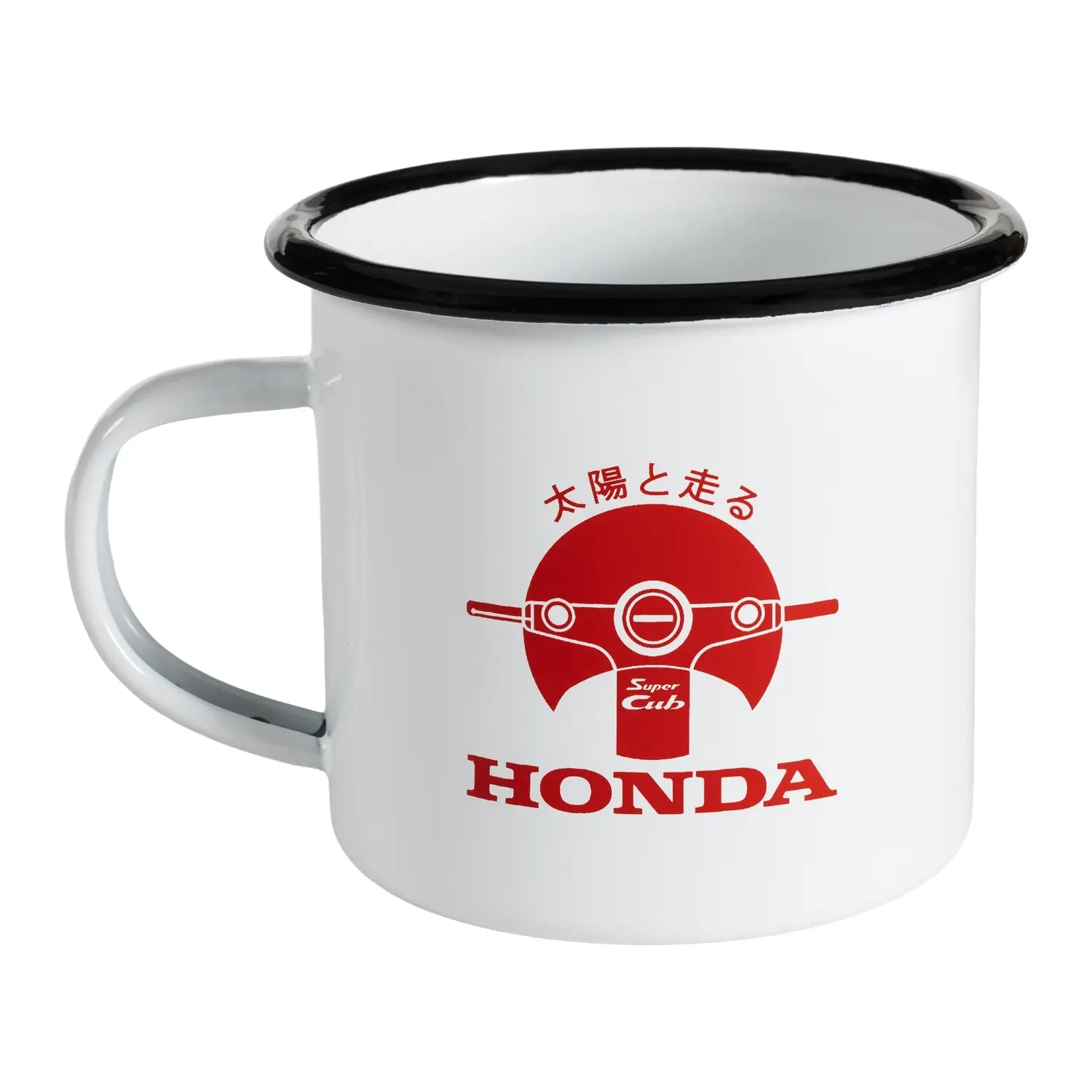 Honda Super Cub Metal Enamel Mug | Super Cub Logo | Honda Direct