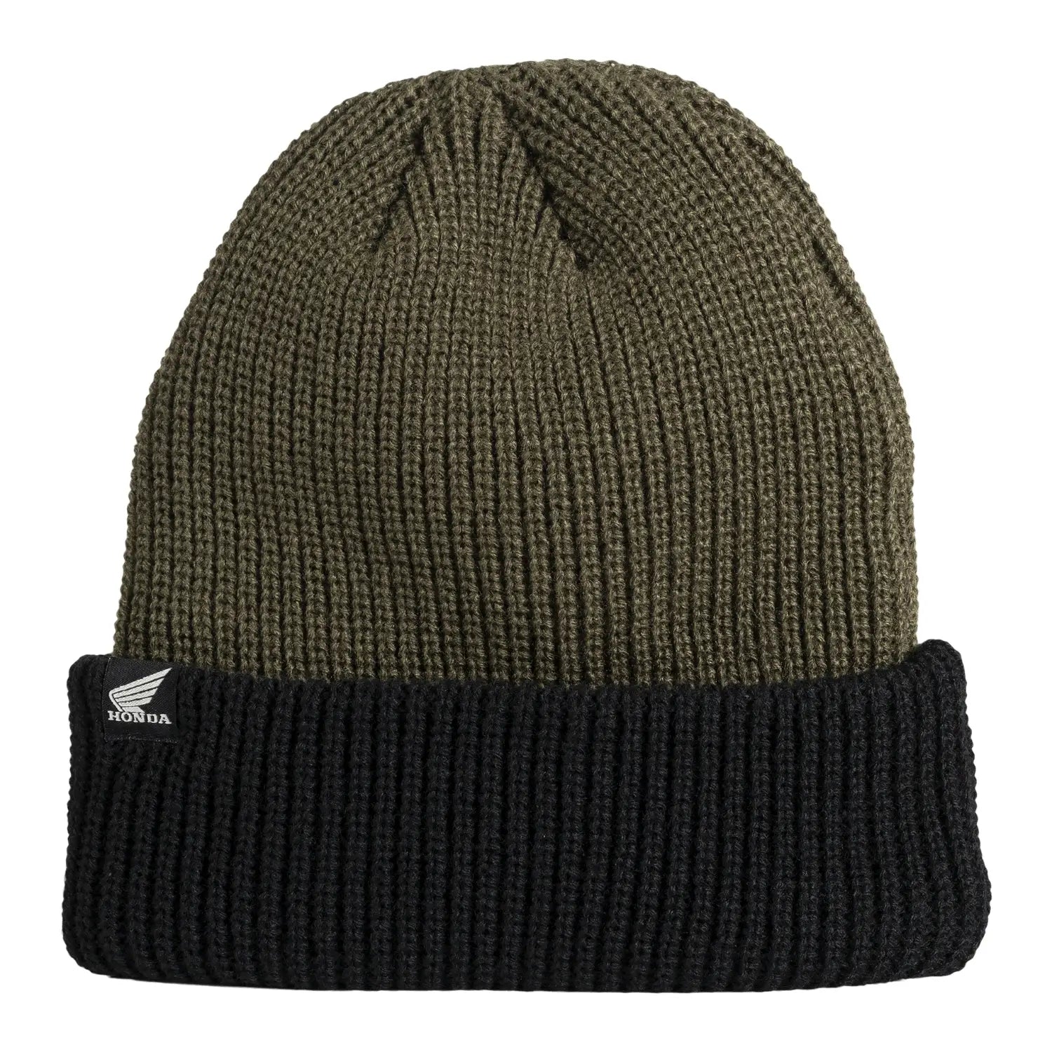 Honda Vintage Wing Beanie Olive Green | Rear | Honda Direct