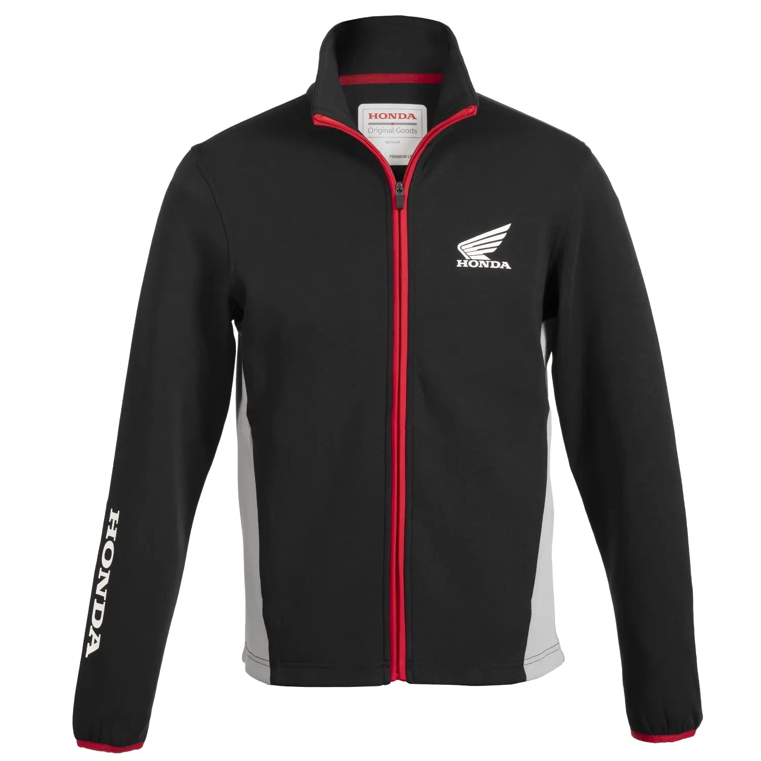Honda Wing Sporty Full-Zip Fleece Black | Front | Honda Direct