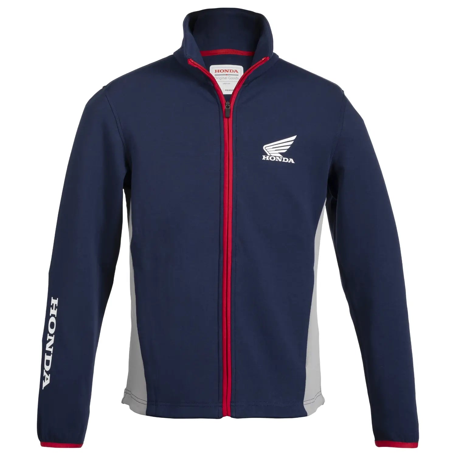 Honda Wing Sporty Full-Zip Fleece Blue | Front | Honda Direct
