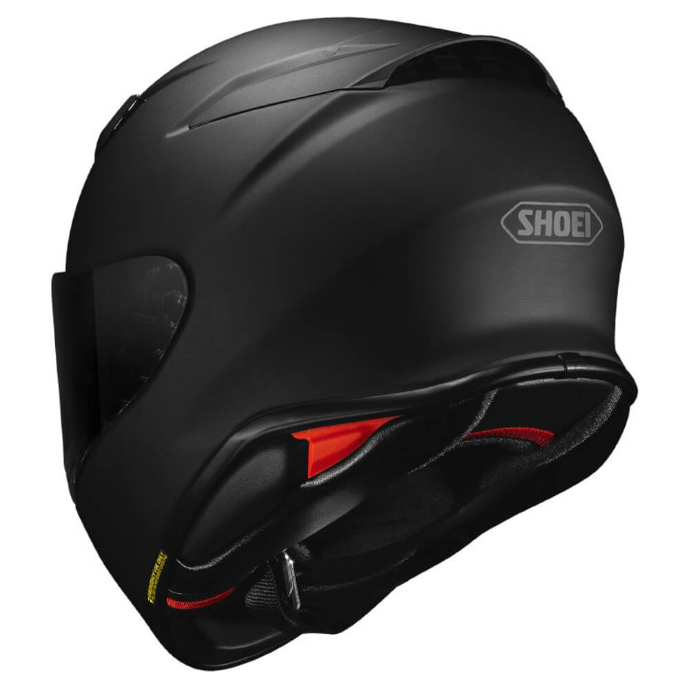 Shoei NXR2 Full Face Helmet Matt Black | Left Rear 3qtr | Honda Direct
