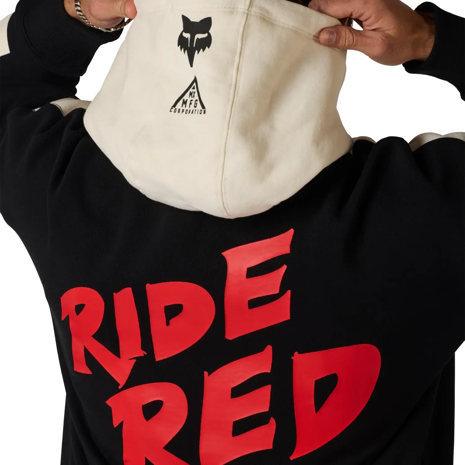 Fox x Honda Heavyweight Fleece Hoodie | Rear Detail | Honda Direct