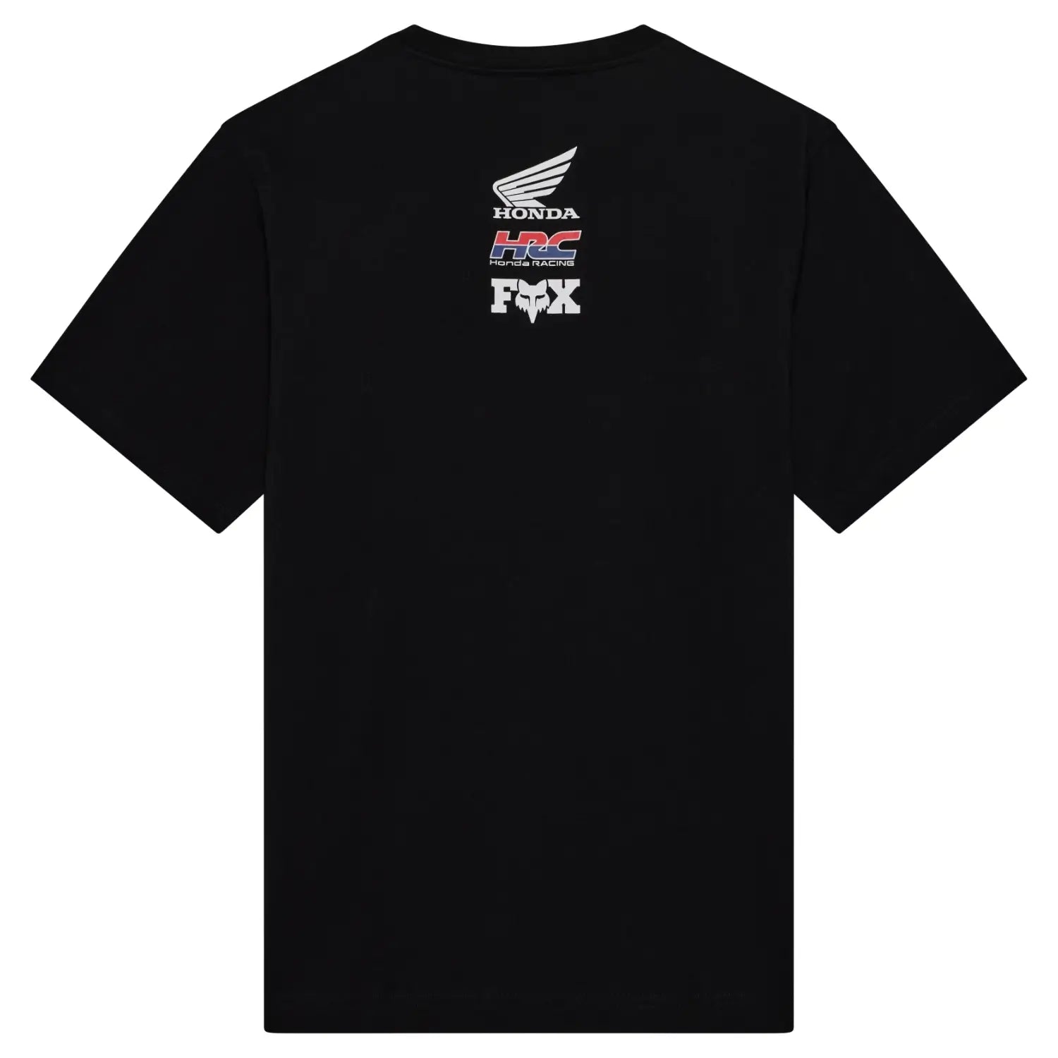 Fox x Honda Midweight T-Shirt Black | Rear | Honda Direct