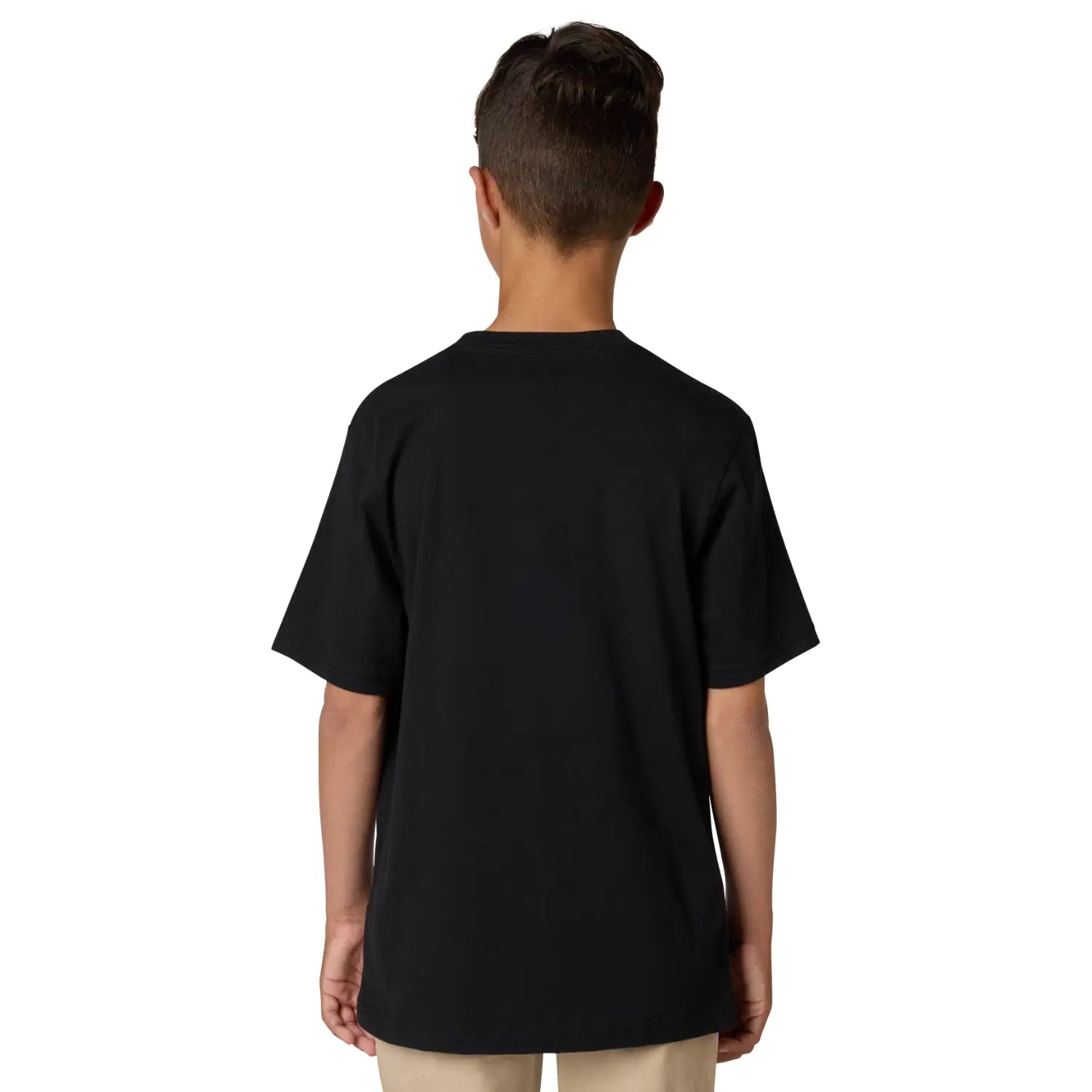 Fox x Honda Youth T-Shirt Ultra Black | Modelled Rear | Honda Direct