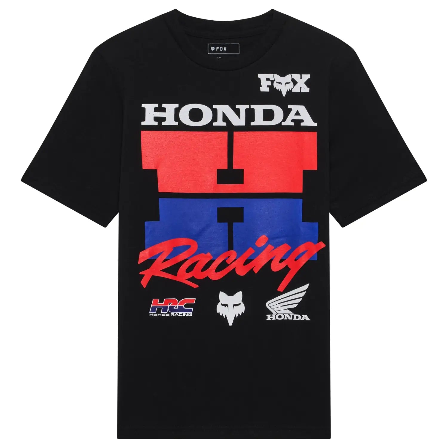 Fox x Honda Youth T-Shirt Ultra Black | Front | Honda Direct