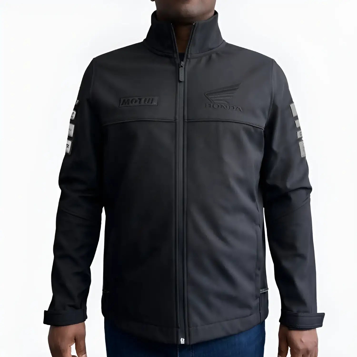 Honda BSB 2026 Softshell Jacket Black Men | Honda Direct | Front