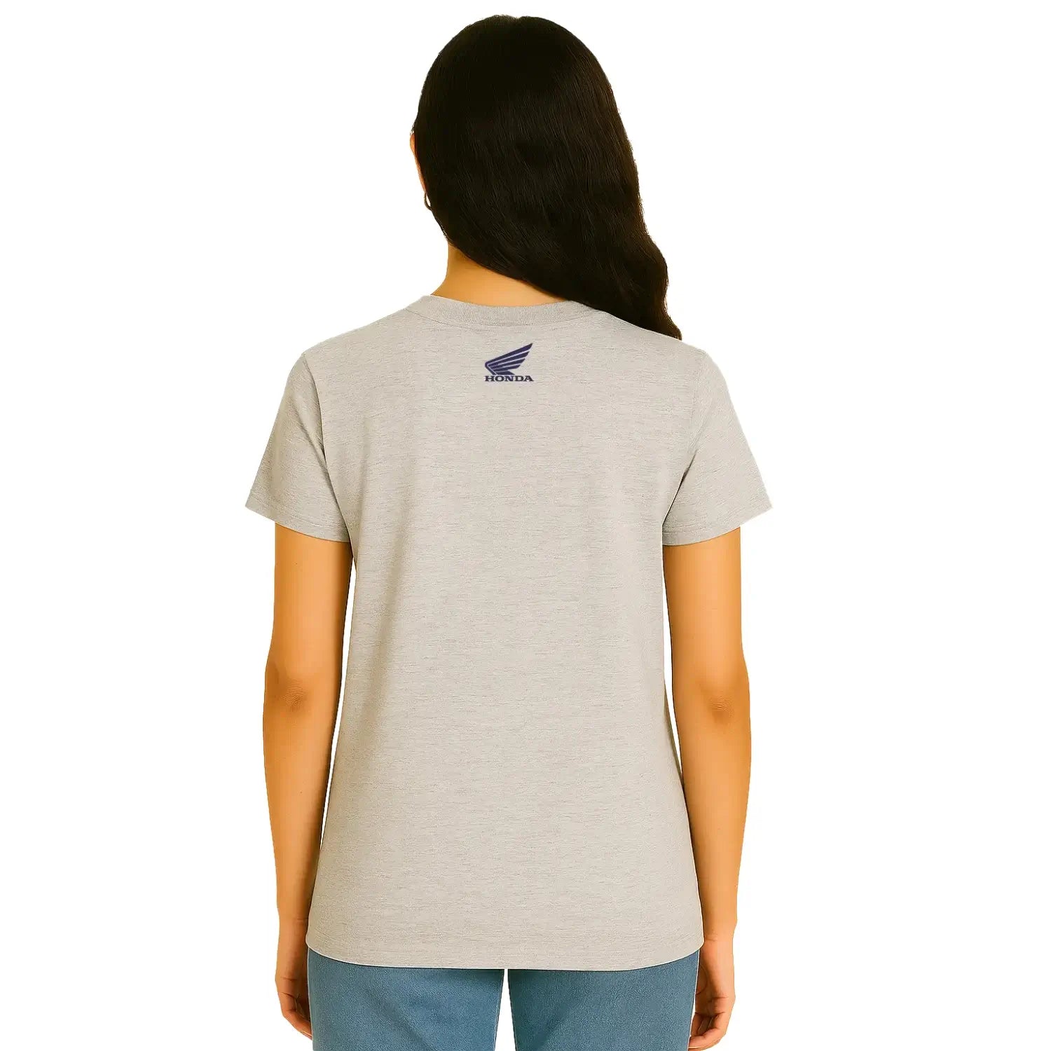 Honda CB1000F T-Shirt Grey | Modelled  Rear | Honda Direct