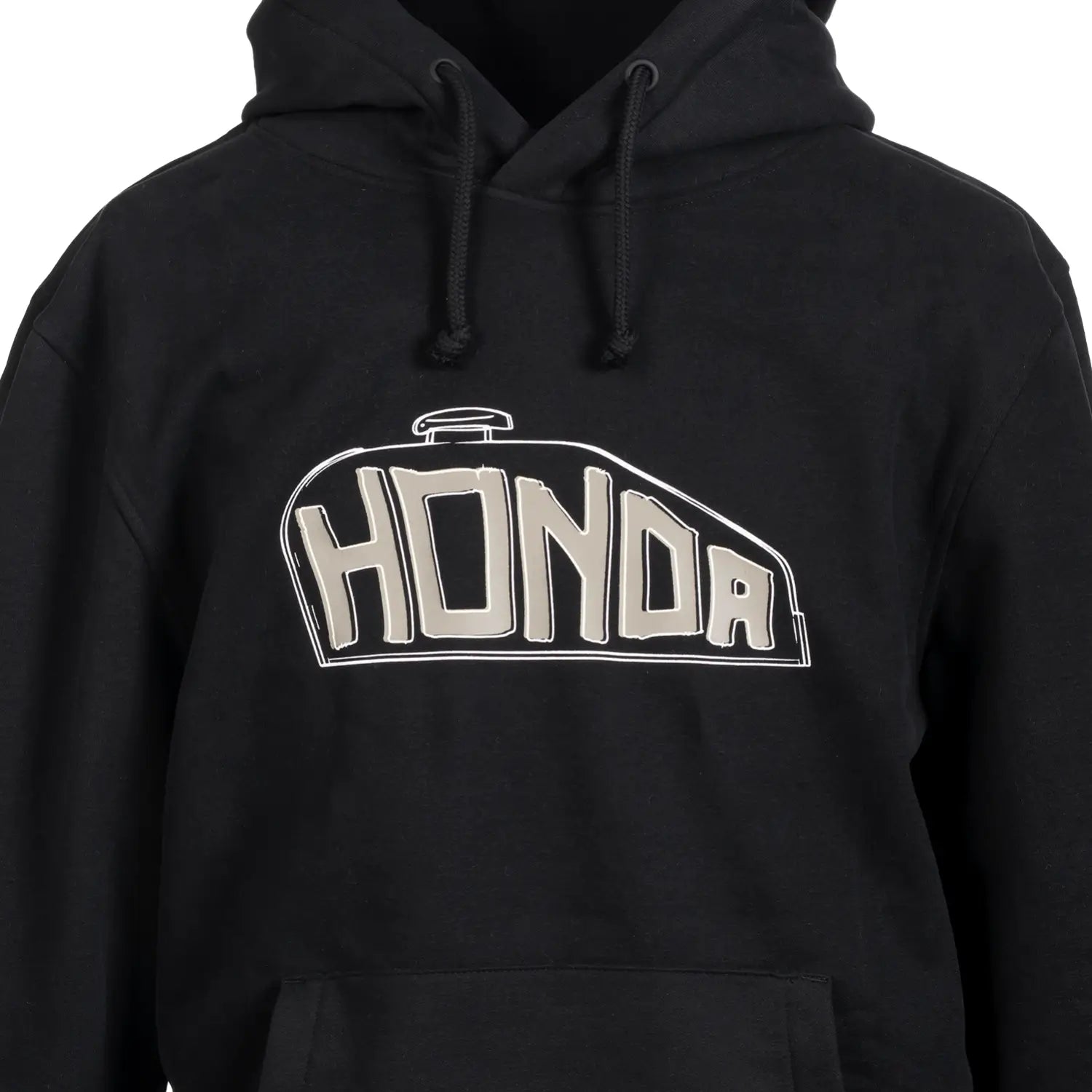 Honda Fuel Tank Hoodie Black | Front Detail | Honda Direct