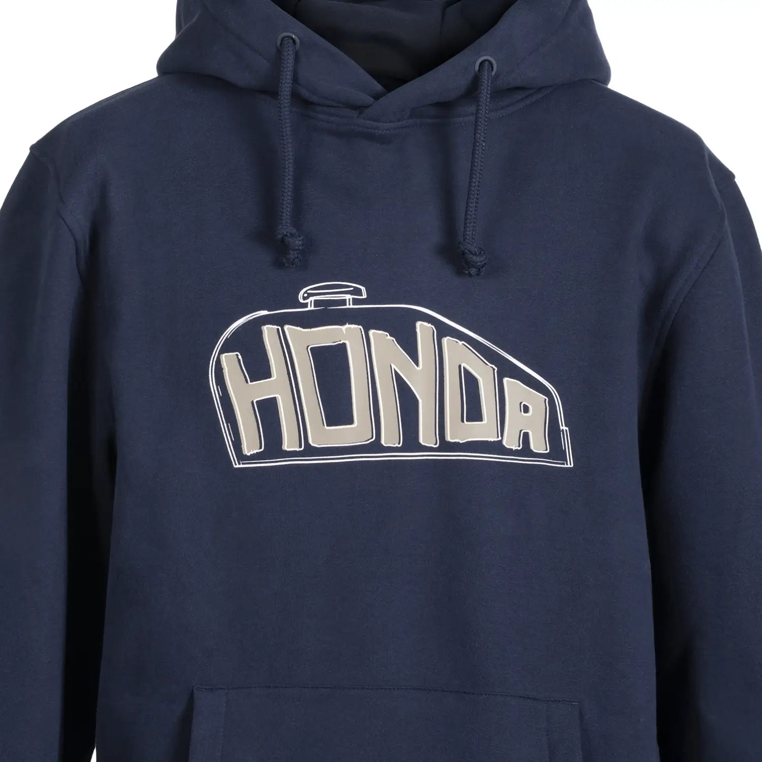 Honda Fuel Tank Hoodie Navy Blue | Front Detail | Honda Direct