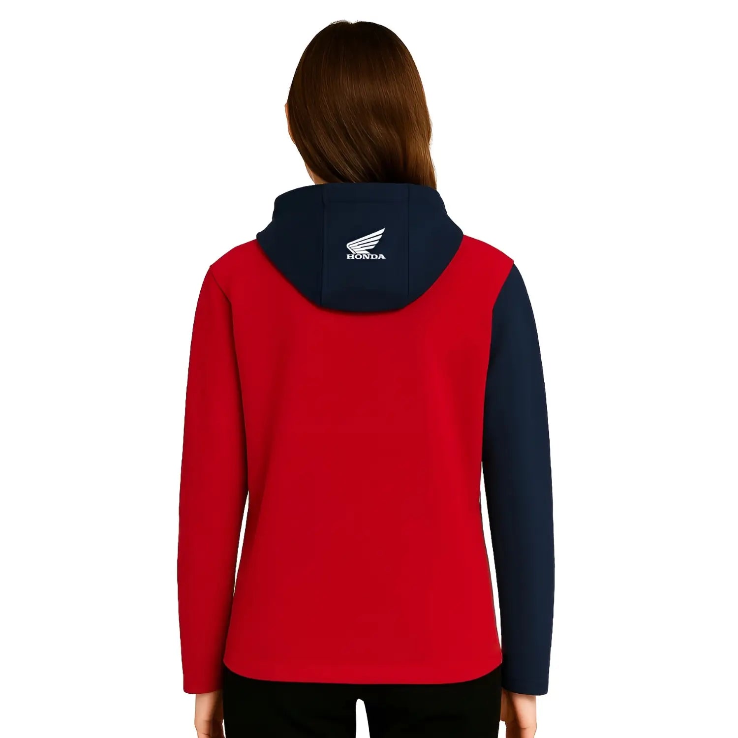 Honda HRC Full Zip Hoodie | Modelled Rear | Honda Direct