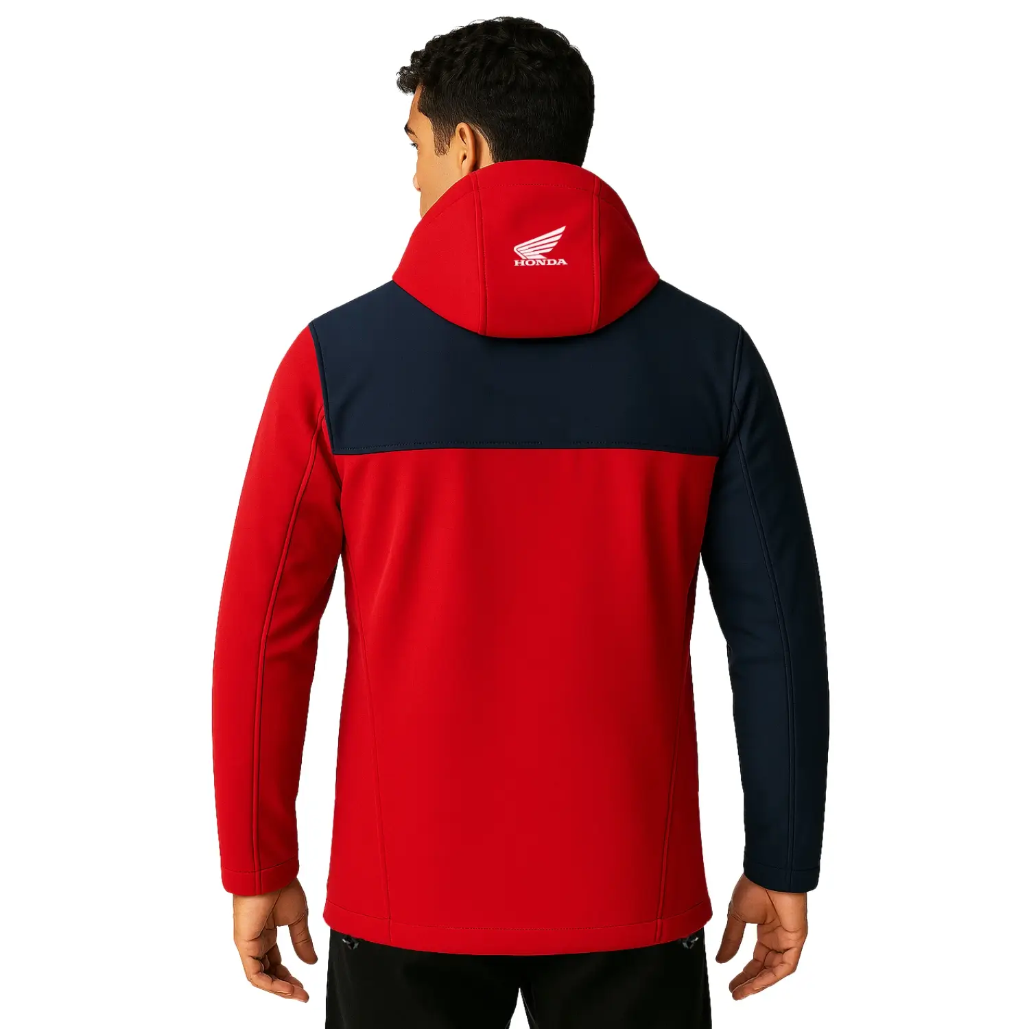 Honda HRC Softshell Jacket | Modelled Rear | Honda Direct