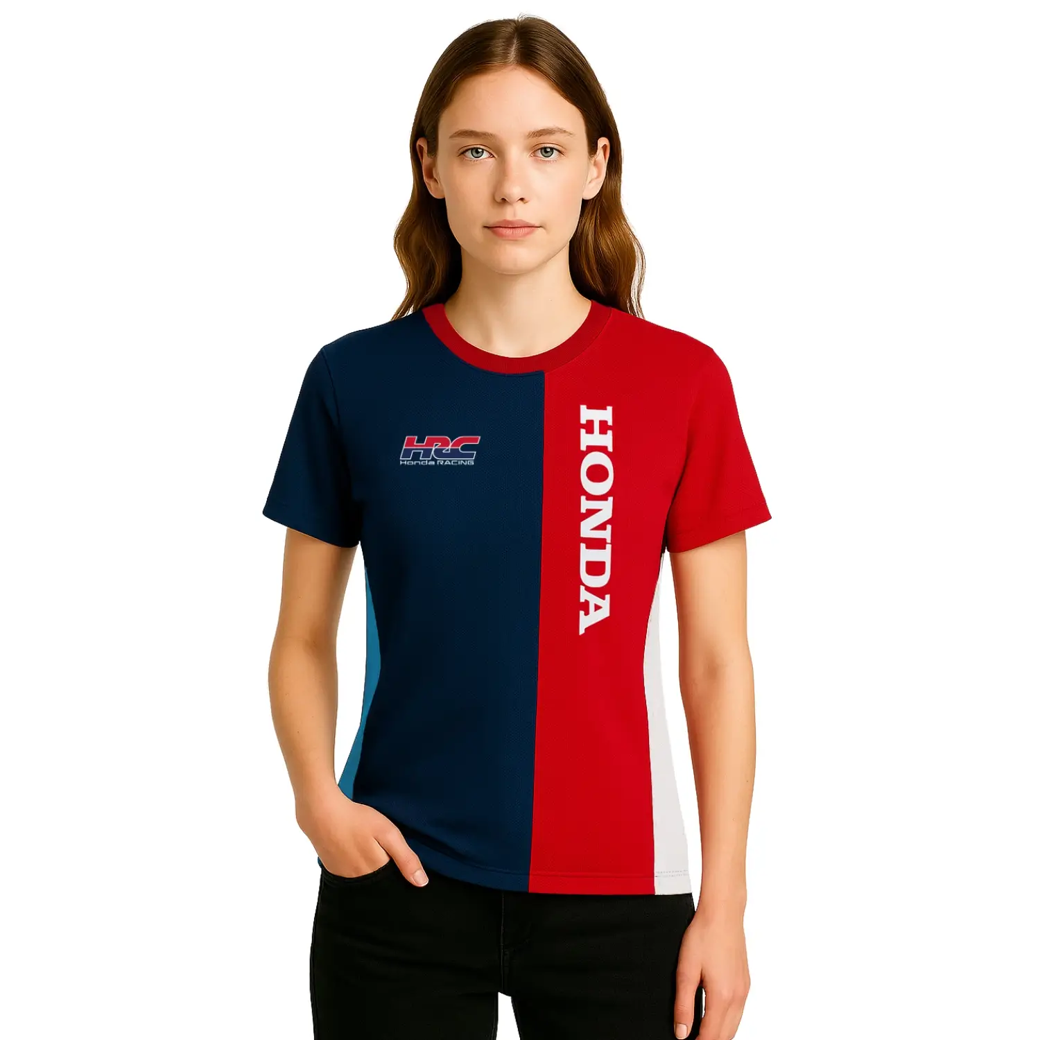 Honda HRC T-Shirt | Modelled Front | Honda Direct