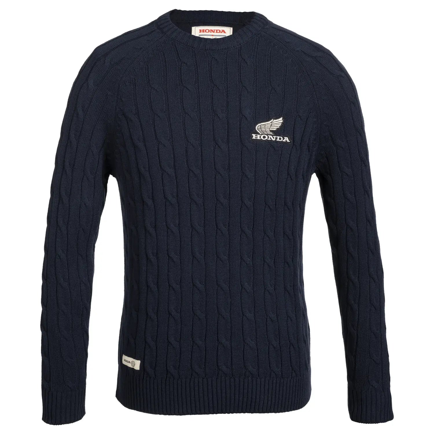 Honda Heritage Crewneck Sweater Blue | Front | Honda Direct