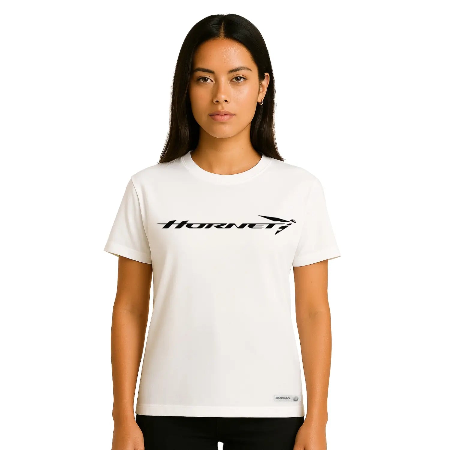Honda Hornet T-Shirt White | Front Modelled | Honda Direct