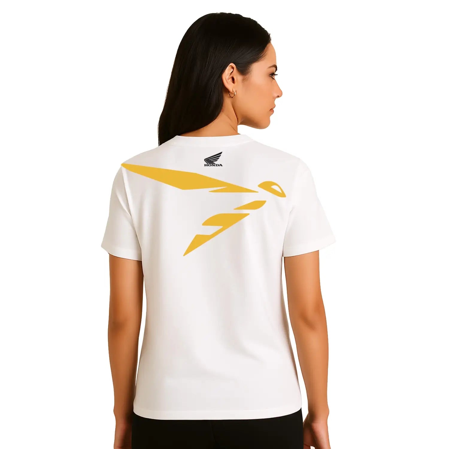 Honda Hornet T-Shirt White | Rear Modelled | Honda Direct