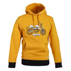 Honda Yellow Wing Logo Pullover Hoodie – Official Licensed Cotton