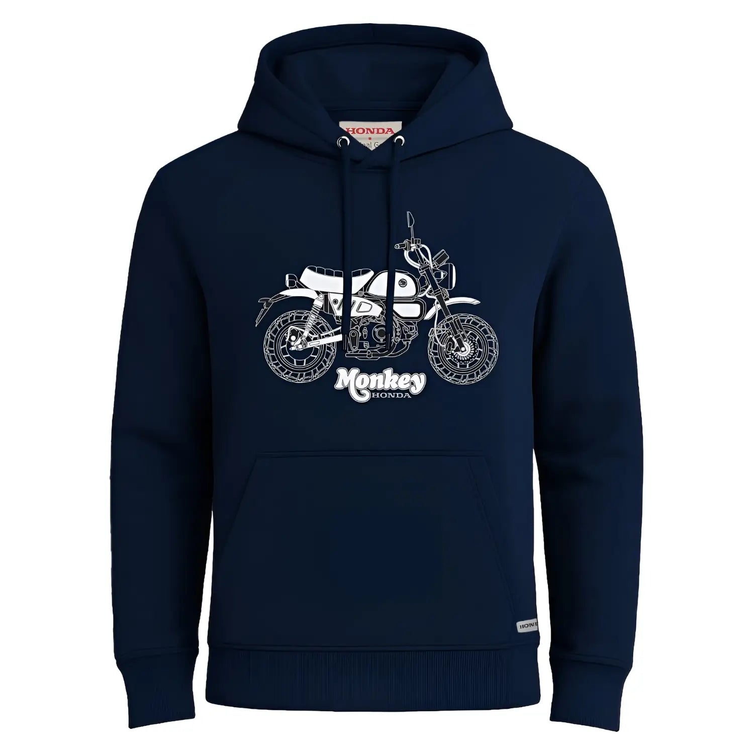 Honda Monkey Hoodie Blue | Front | Honda Direct