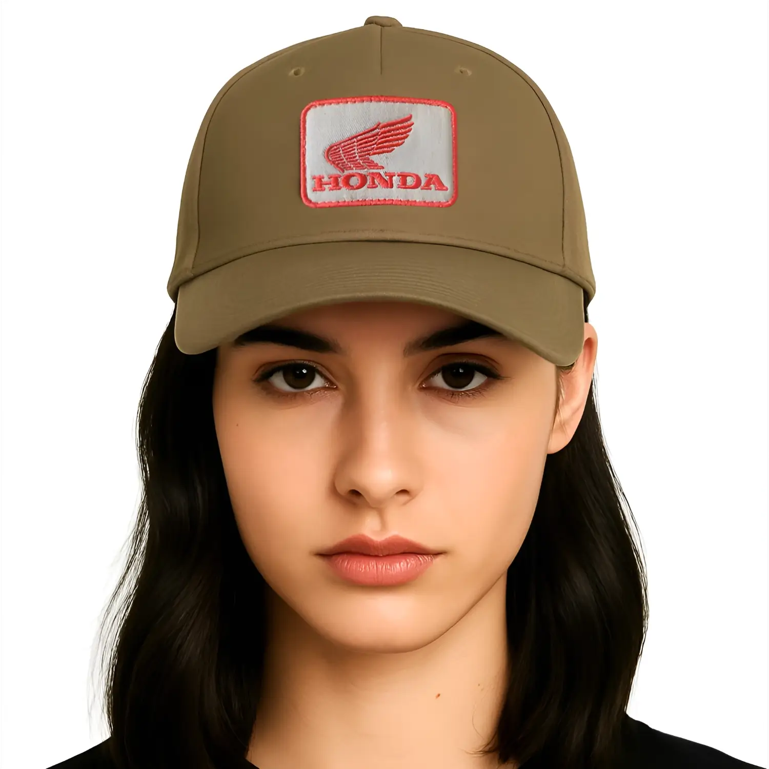 Honda Patch Baseball Cap Sand | Modelled | Honda Direct