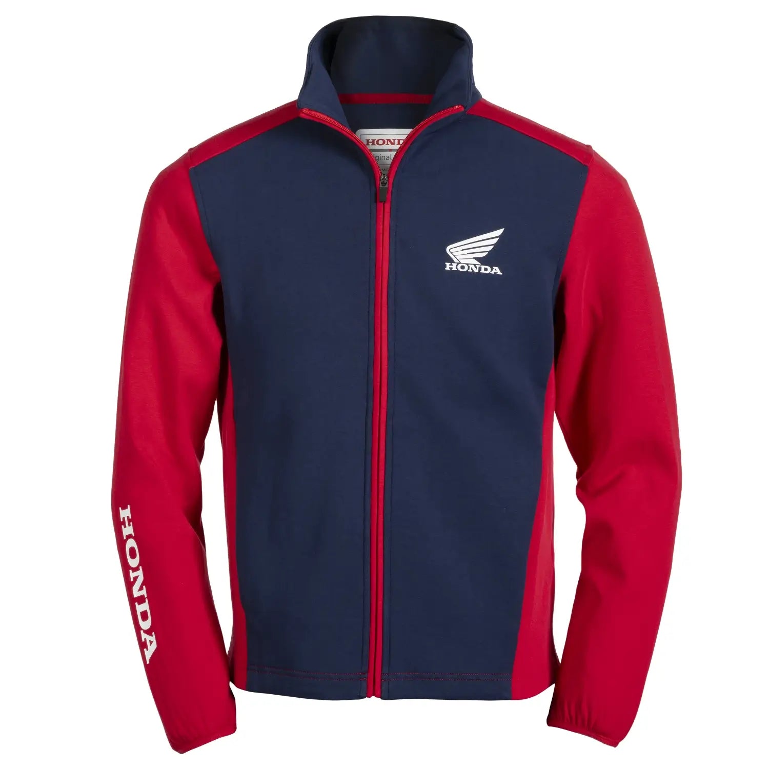 Honda Wing Sporty Fleece Blue & Red | Front | Honda Direct